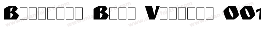 Boijmans Bold Version 001.001字体转换